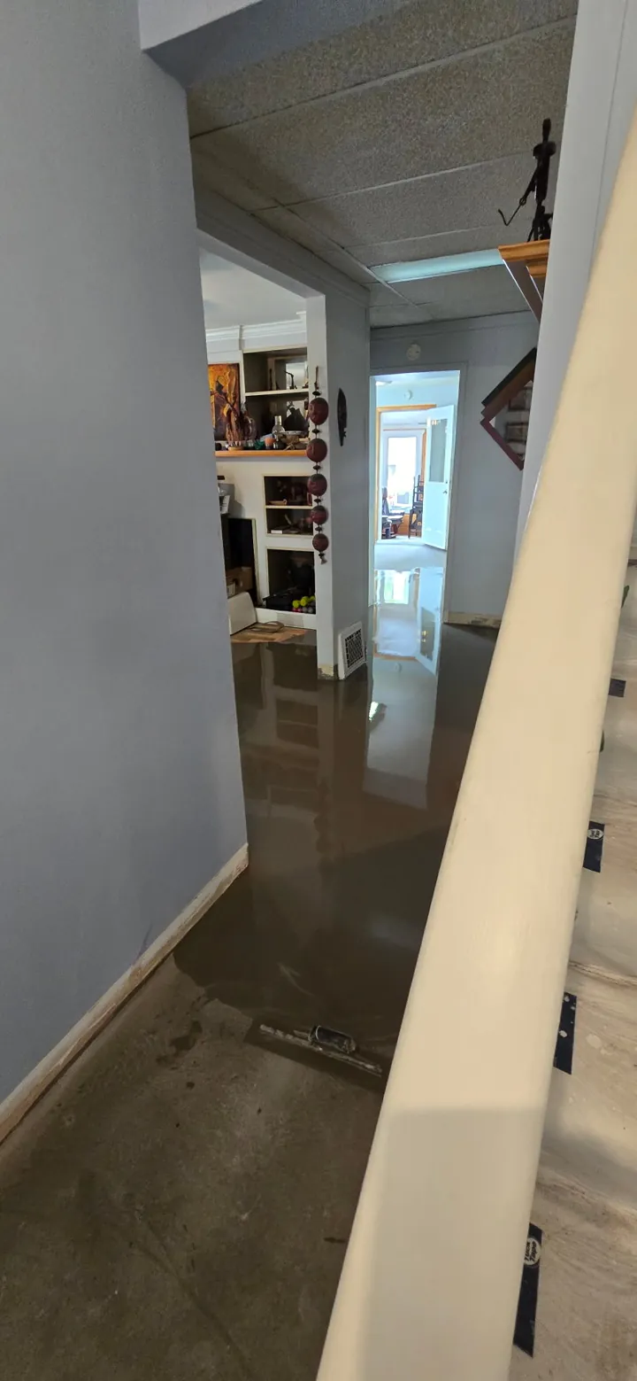 Finished basement flooring by JD Flooring