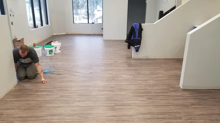 Finished flooring installed by JD Flooring in North Bay