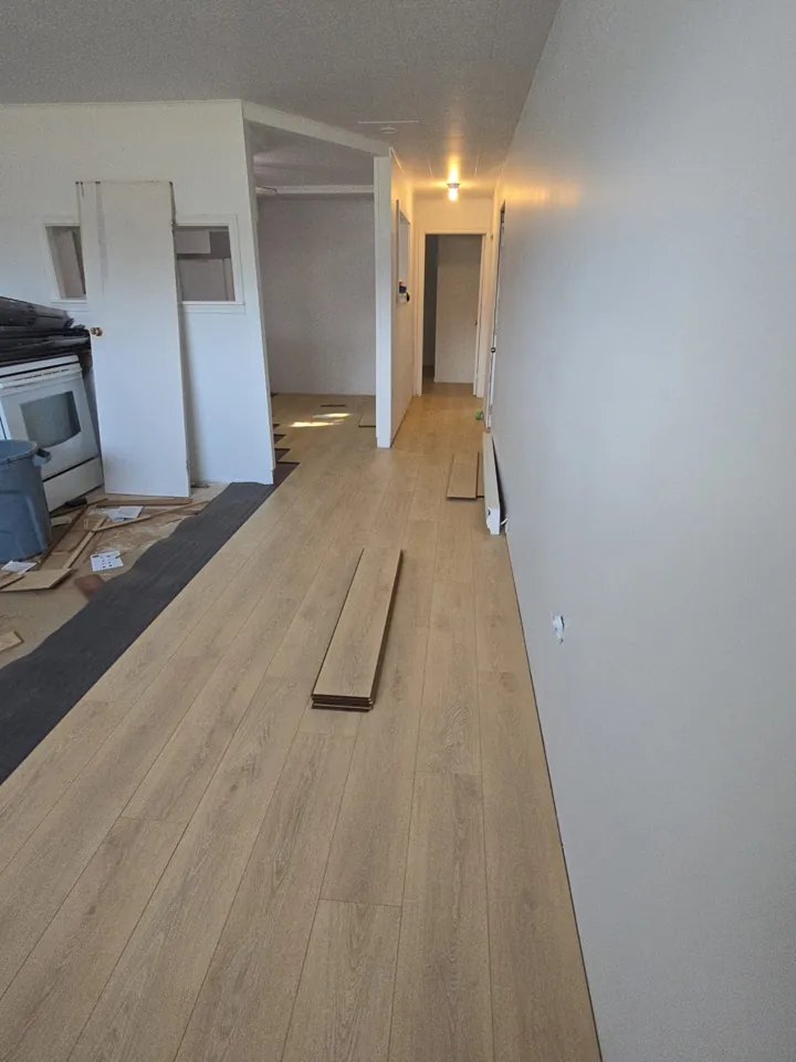 Finished flooring installed by JD Flooring in North Bay