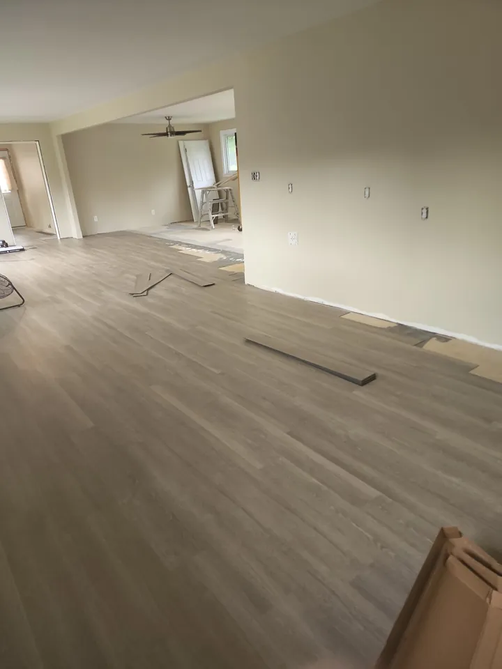 Finished flooring installed by JD Flooring in North Bay