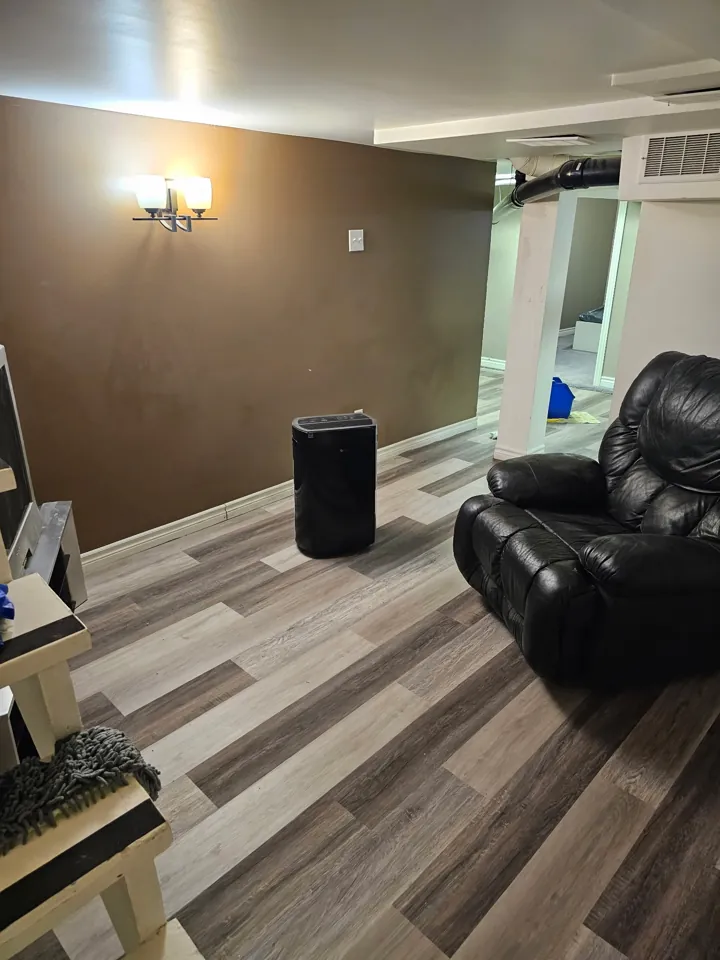 Finished flooring installed by JD Flooring in North Bay