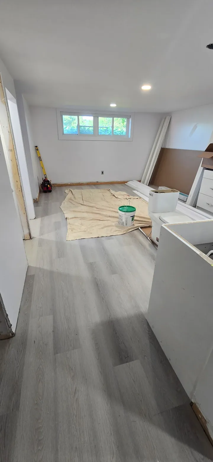 Finished flooring installed by JD Flooring in North Bay