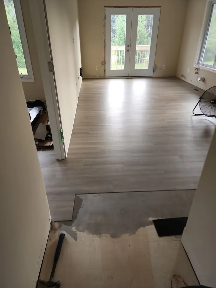 Finished flooring installed by JD Flooring in North Bay