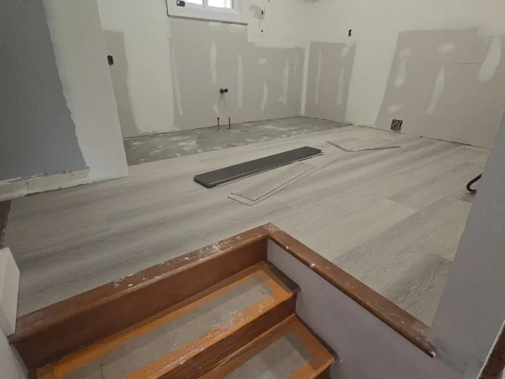 Finished flooring installed by JD Flooring in North Bay