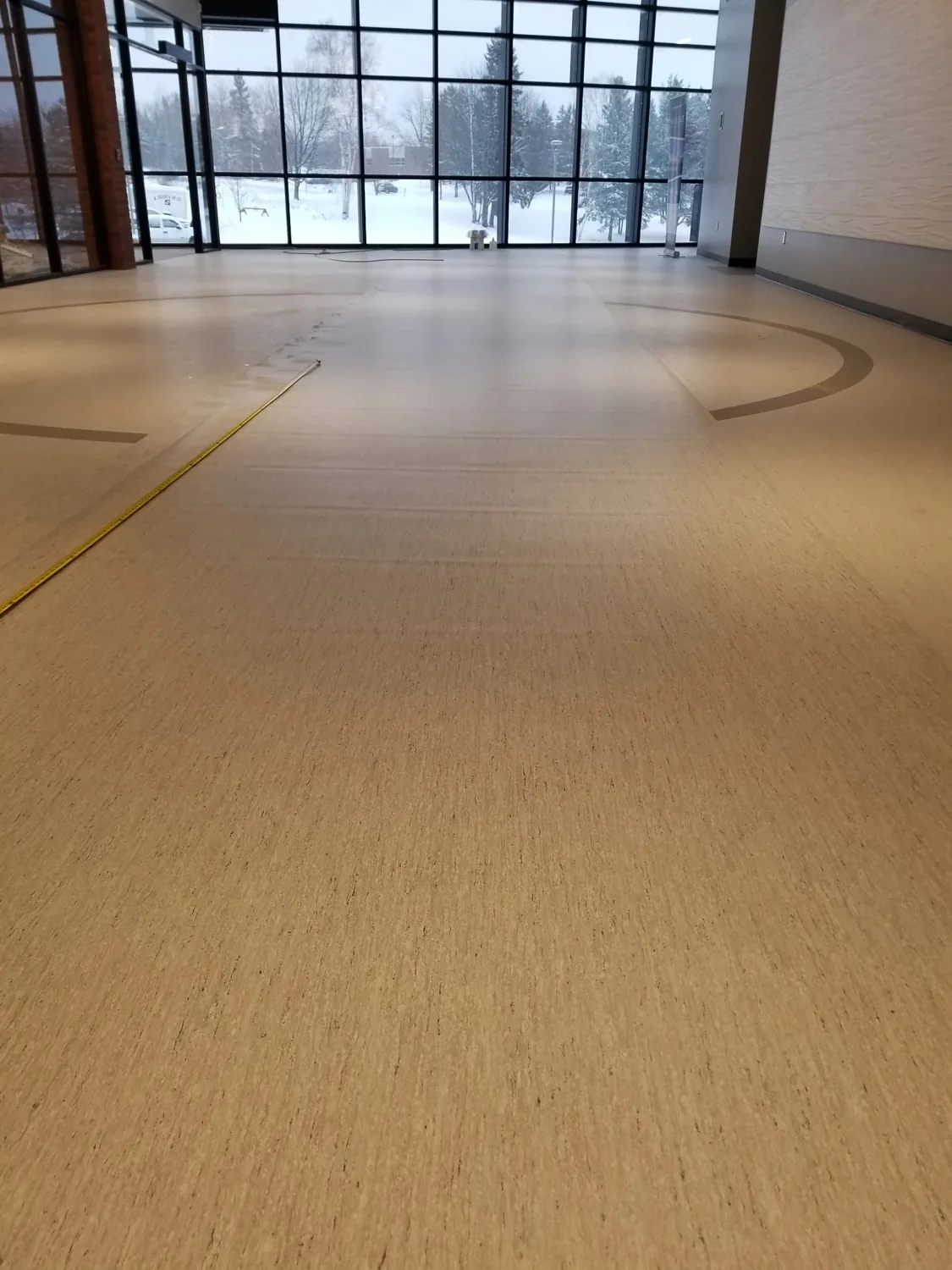 Marmoleum sheet flooring installed by JD Flooring in North Bay