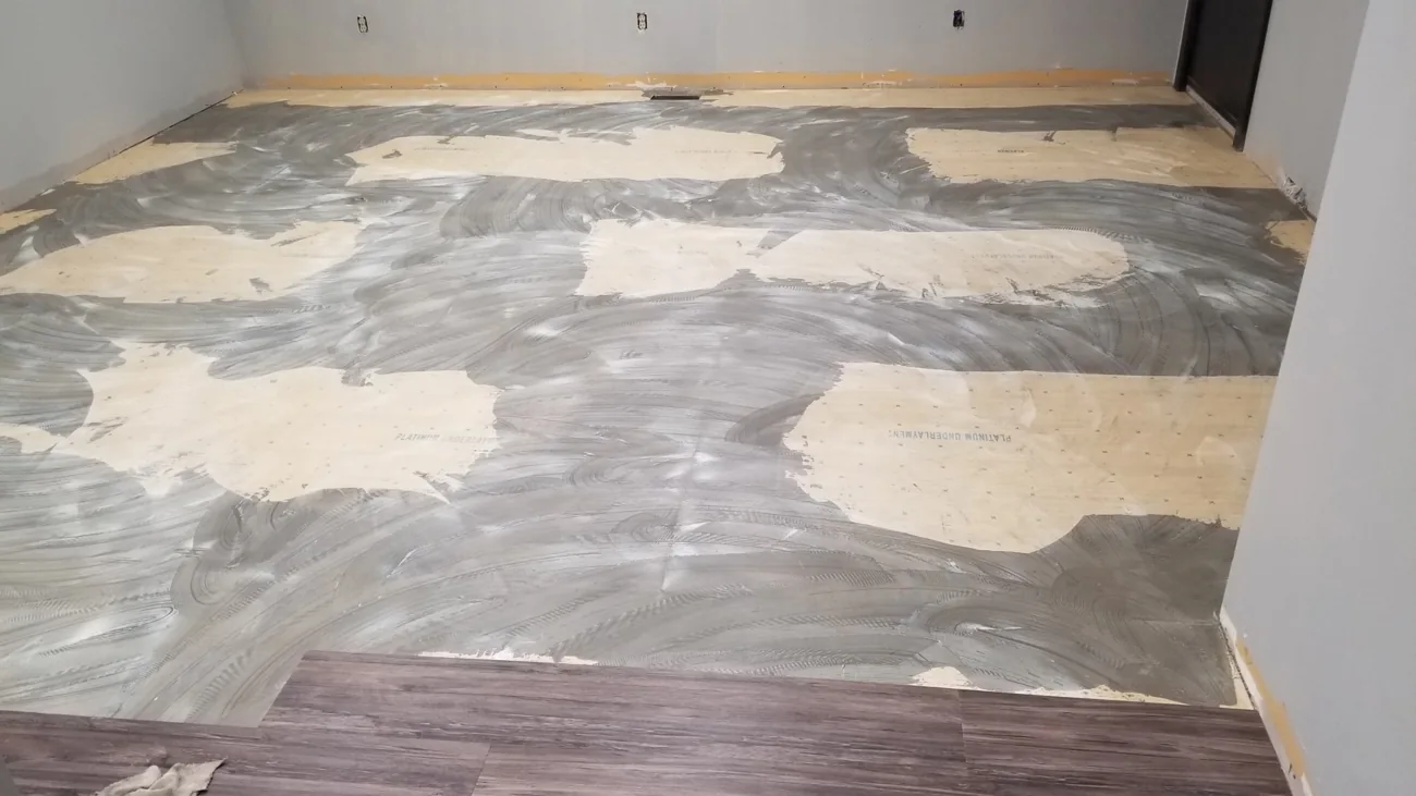 Sheet flooring installation by JD Flooring in North Bay